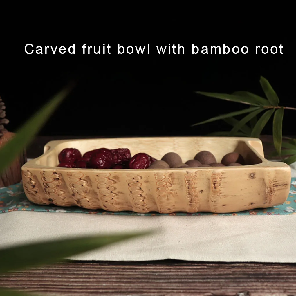 Bamboo Root Carving Bowl Fruit Plate Living Room Household Tray Teapoy Table Wedding Decor New
Bamboo Root Carving Bowl Fruit Plate Living Room Household Tray Teapoy Table Wedding Decor New