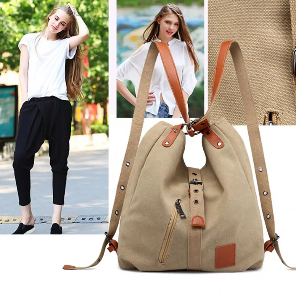 Multifunctional Large Capacity Canvas Women Student Shoulder Cross-body Bag
Multifunctional Large Capacity Canvas Women Student Shoulder Cross-body Bag