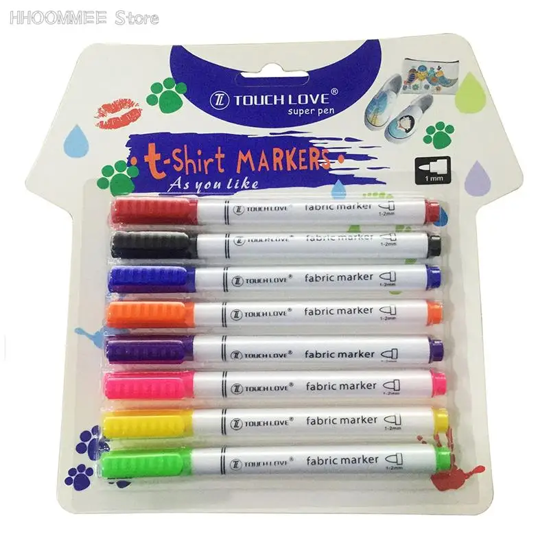 8Pcs Textile Marker Fabric Paint Pen Diy Crafts T-shirt Pigment Painting Pen 8 Color
8Pcs Textile Marker Fabric Paint Pen Diy Crafts T-shirt Pigment Painting Pen 8 Color