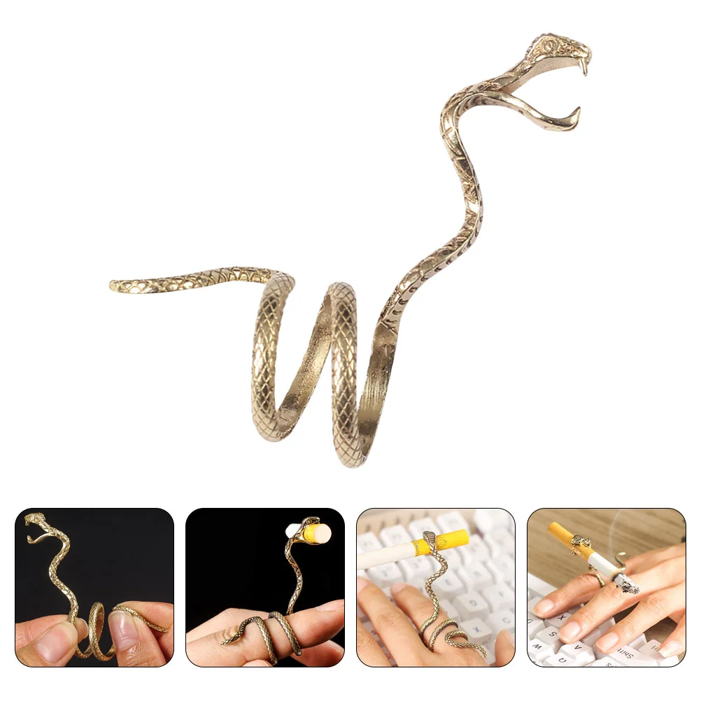 2022 Fashion Vintage Snake Shaped Cigarette Clip Ring Gadgets for Men Smoking Pipe Accessories Smoked Ring Cigarette Holder
2022 Fashion Vintage Snake Shaped Cigarette Clip Ring Gadgets for Men Smoking Pipe Accessories Smoked Ring Cigarette Holder