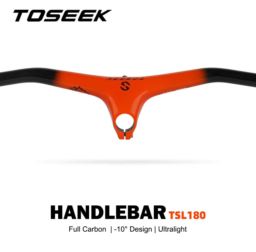 TOSEEK TSL180 Mtb Handlebars And Stem -10Degree Carbon Integrated Handlebar 260g Width780-70/80/90/100/110mm For Mountain Bike
TOSEEK TSL180 Mtb Handlebars And Stem -10Degree Carbon Integrated Handlebar 260g Width780-70/80/90/100/110mm For Mountain Bike