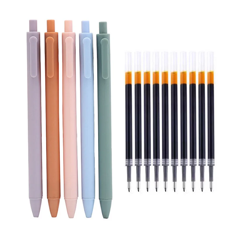 12pcs/set Gel Pen 0.5mm Black Ink Simple Macaron Color Press Pen Student Exam Learning Office&school Supplies Stationery
12pcs/set Gel Pen 0.5mm Black Ink Simple Macaron Color Press Pen Student Exam Learning Office&school Supplies Stationery