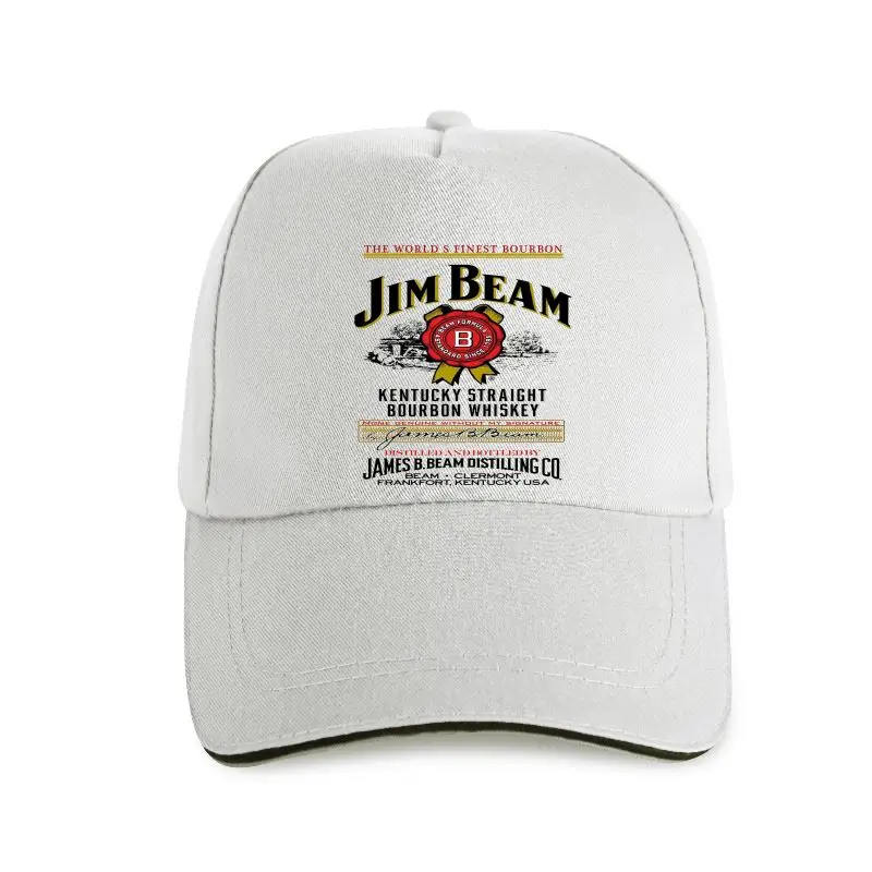 

New Mans Unique Cotton Baseball cap Mad Engine Big Logo Jim Beam White Five Colors