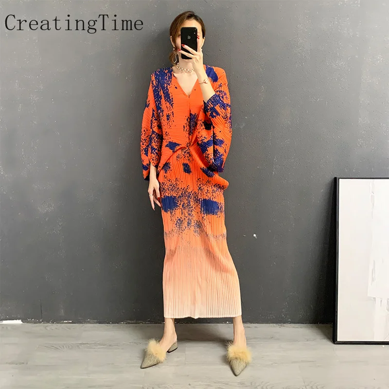 Pleated Batwing Sleeve Printed Maxi Dress Women's 2023 Spring New Temperament Office Lady V Neck Fashion Slim Long Dress LH823
Pleated Batwing Sleeve Printed Maxi Dress Women's 2023 Spring New Temperament Office Lady V Neck Fashion Slim Long Dress LH823