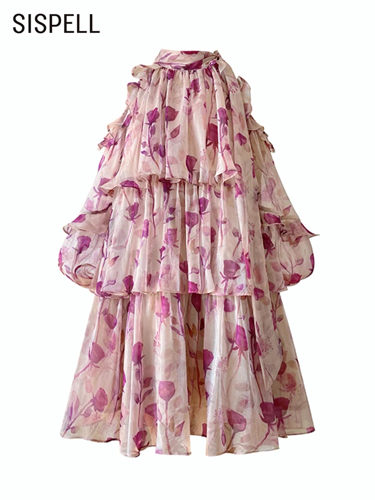 SISPELL Floral Print Dresses For Women Round Neck Lantern Sleeve High Waist Folds Casual Dress Female Summer Fashion Style 2022
SISPELL Floral Print Dresses For Women Round Neck Lantern Sleeve High Waist Folds Casual Dress Female Summer Fashion Style 2022