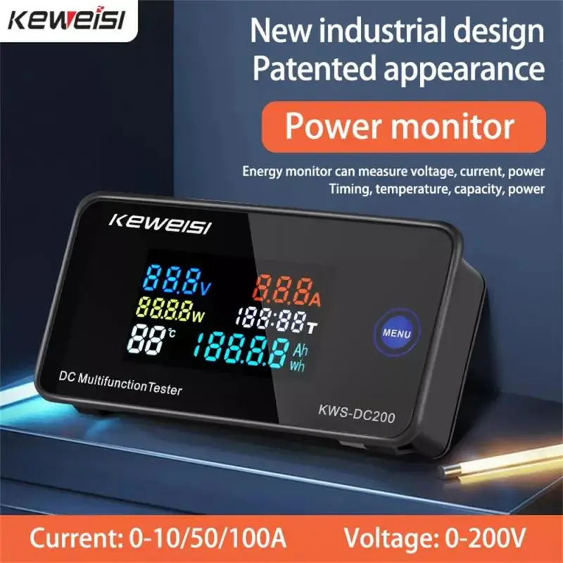 DC 0-200V Voltmeter Ammeter KWS Power Energy Meter LED Digital DC Wattmeter Electric Meter With Reset Function 0-100A
DC 0-200V Voltmeter Ammeter KWS Power Energy Meter LED Digital DC Wattmeter Electric Meter With Reset Function 0-100A