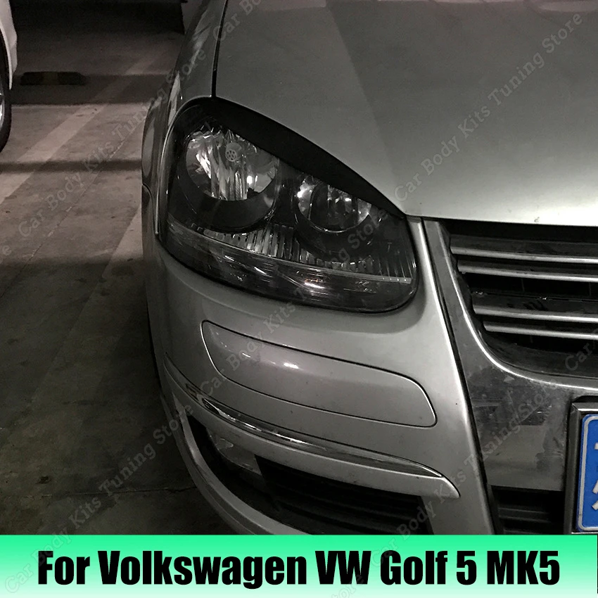 

Автомобильные фары, брови, веко, наклейка для крышки, декоративный АБС-пластик, углеродный вид, комплекты для модификации для Volkswagen VW Golf 5 MK5