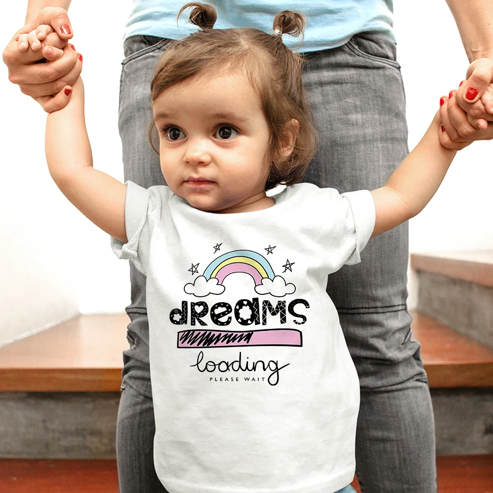 Dreams Loading Toddler Girl Tee Shirt Summer 2022 Fashion Casual Kids Clothes Loose Comfy Aesthetic Children's T-shirt Dropship
Dreams Loading Toddler Girl Tee Shirt Summer 2022 Fashion Casual Kids Clothes Loose Comfy Aesthetic Children's T-shirt Dropship
