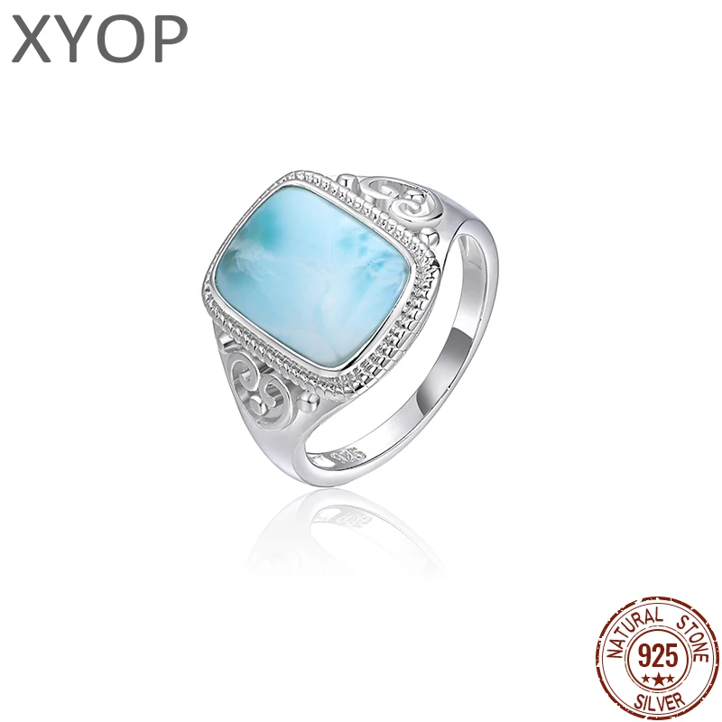 New Arrival Classic 925 Sterling Silver Natural Gemstones Ring for Women Geometry Design Simple Female Larimar Jewelry Dating
New Arrival Classic 925 Sterling Silver Natural Gemstones Ring for Women Geometry Design Simple Female Larimar Jewelry Dating