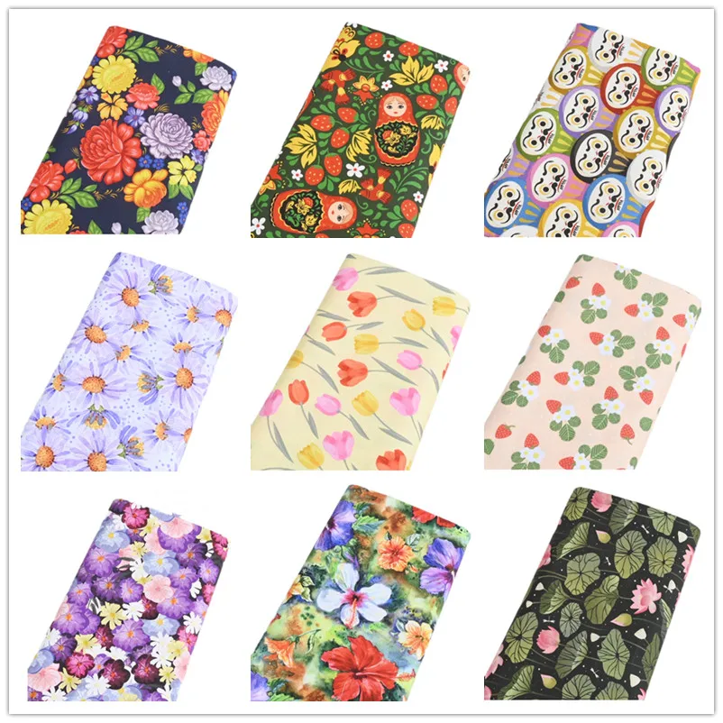 New Flower Print Cotton Quilting Fabric By Half Yard,Sew Dress Clothes Home Textile Poplin Fabric,DIY Needlework Material
New Flower Print Cotton Quilting Fabric By Half Yard,Sew Dress Clothes Home Textile Poplin Fabric,DIY Needlework Material