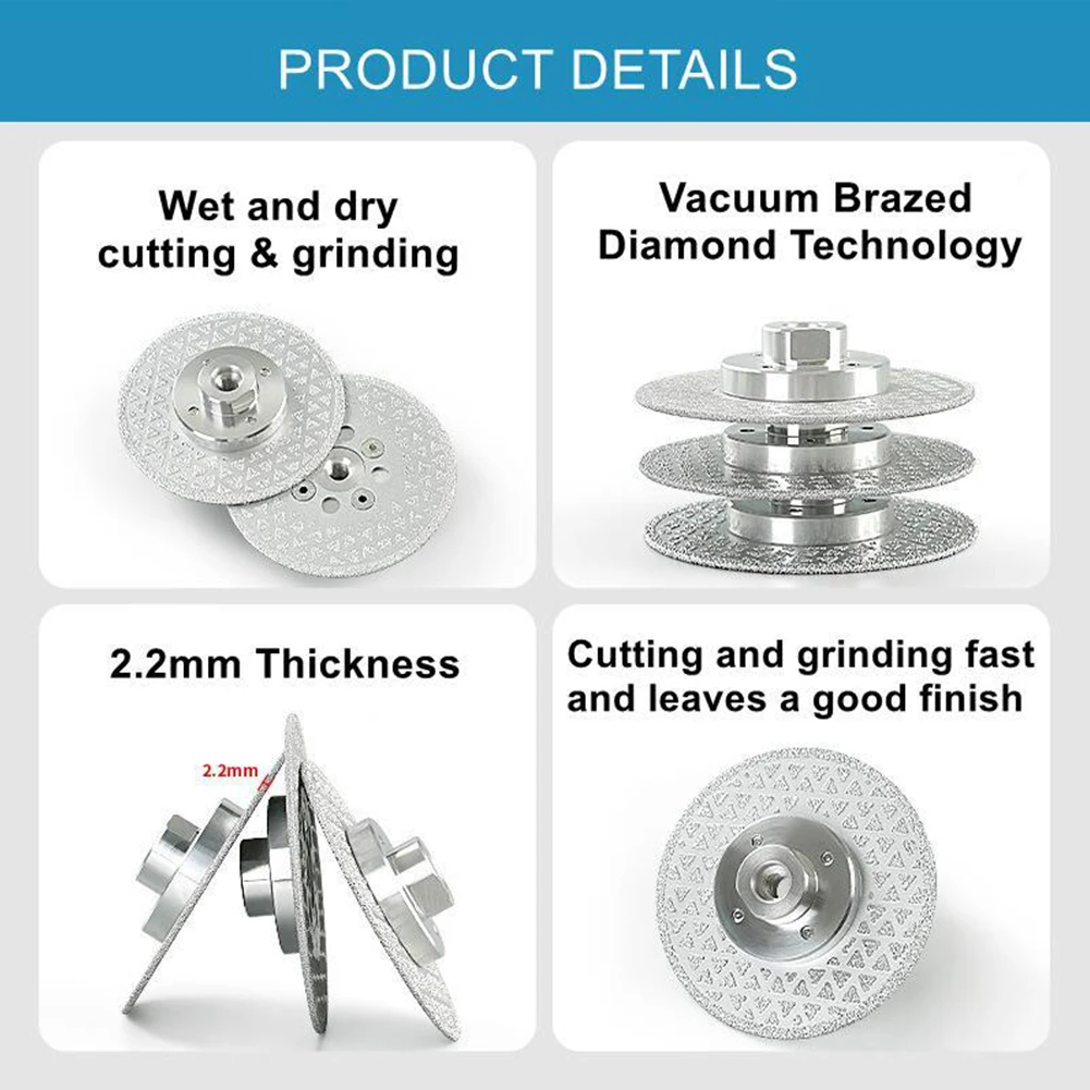100mm Diamond Cutting Grinding Disc Double Sided M10 Thread For Marble Granite Ceramic Tile Cutter Saw Blades Abrasive Disc
100mm Diamond Cutting Grinding Disc Double Sided M10 Thread For Marble Granite Ceramic Tile Cutter Saw Blades Abrasive Disc