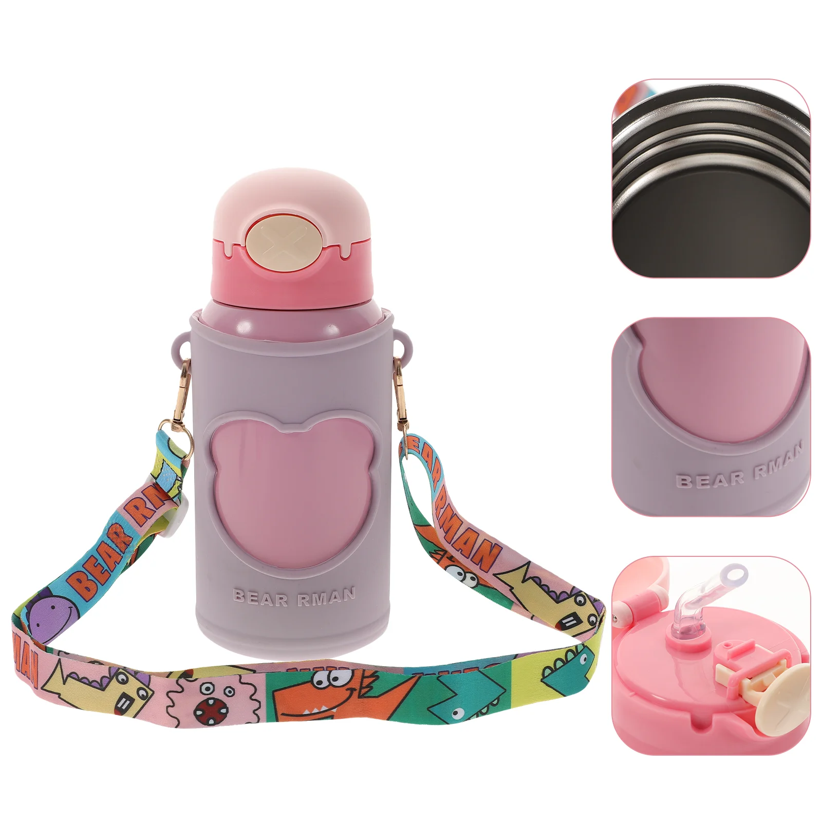 Water Bottle Container Kids Tumbler Carrier Insulated Spill Cup Insulation Drinks Lidded Canister Proof Pocket Cartoon Toddlers
Water Bottle Container Kids Tumbler Carrier Insulated Spill Cup Insulation Drinks Lidded Canister Proof Pocket Cartoon Toddlers