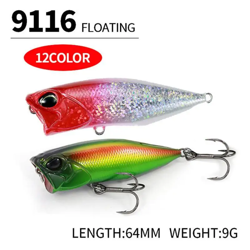 

1Pcs Fishing Lure Floating Hard Bait 64mm 9g Artificial Bait Wobbler Crankbait Carp Perch Pesca Fishing Accessories Tackle