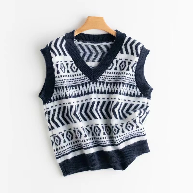 Vest Women Vintage Style 100% Cashmere Knitted V Neck Sleeveless Straight High Quality Pullover Casual Style New Fashion
Vest Women Vintage Style 100% Cashmere Knitted V Neck Sleeveless Straight High Quality Pullover Casual Style New Fashion