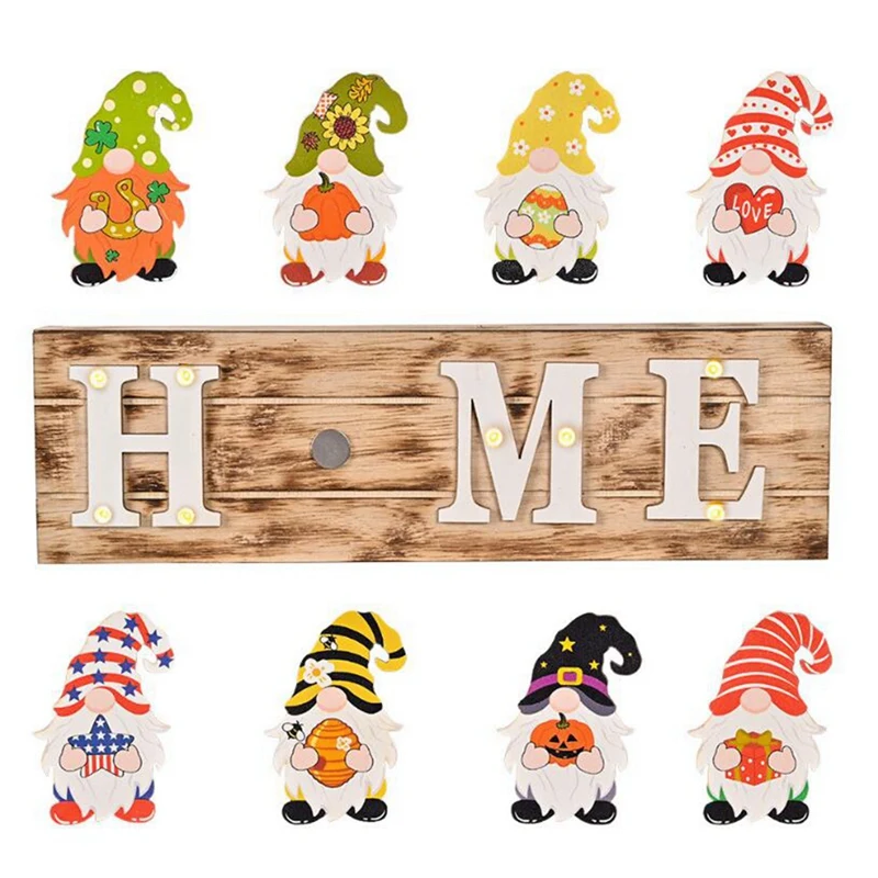 Рождественские деревянные декорации Rudolph, украшения для дверей с подсветкой, настенный гном, подвесной знак, рождественские украшения
Рождественские деревянные декорации Rudolph, украшения для дверей с подсветкой, настенный гном, подвесной знак, рождественские украшения