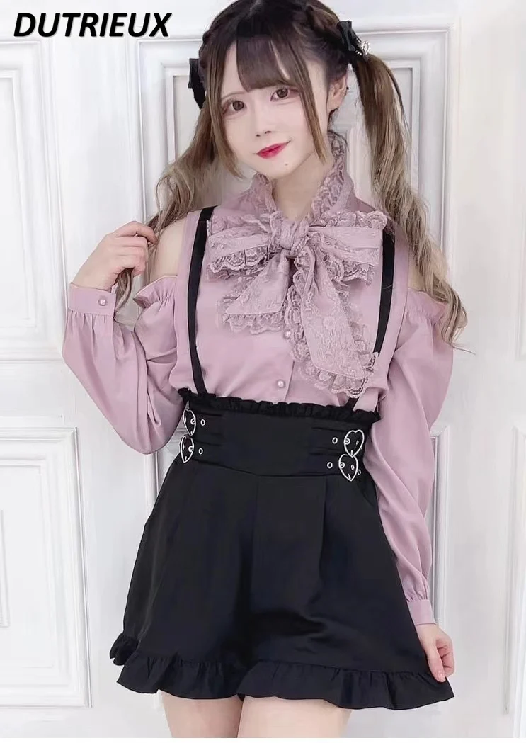 Japanese Style Off-the-Shoulder Top Big Bow Long Sleeve Shirt Female Spring Autumn 2023 New Fashion Elegant Blouse for Women
Japanese Style Off-the-Shoulder Top Big Bow Long Sleeve Shirt Female Spring Autumn 2023 New Fashion Elegant Blouse for Women