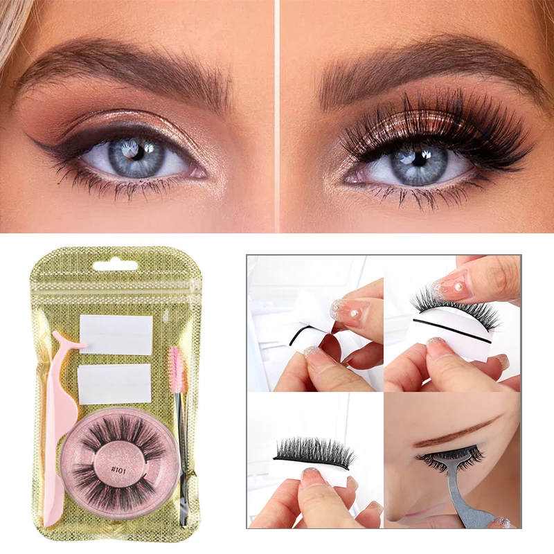 Natural 3D Mink Lashes 4 In 1 Lash Bags Packaging Daily False Eyelashes With Self Adhesive Glue Free Eyelash Glue Strip
Natural 3D Mink Lashes 4 In 1 Lash Bags Packaging Daily False Eyelashes With Self Adhesive Glue Free Eyelash Glue Strip