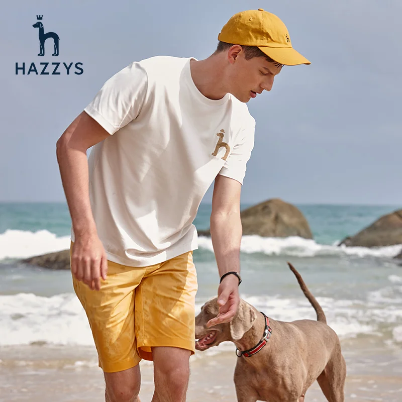 Hazzys Summer New Men's Short-sleeved T-shirt White Short T Men's Trendy Casual Round Neck Loose Street Fashion Tops
Hazzys Summer New Men's Short-sleeved T-shirt White Short T Men's Trendy Casual Round Neck Loose Street Fashion Tops