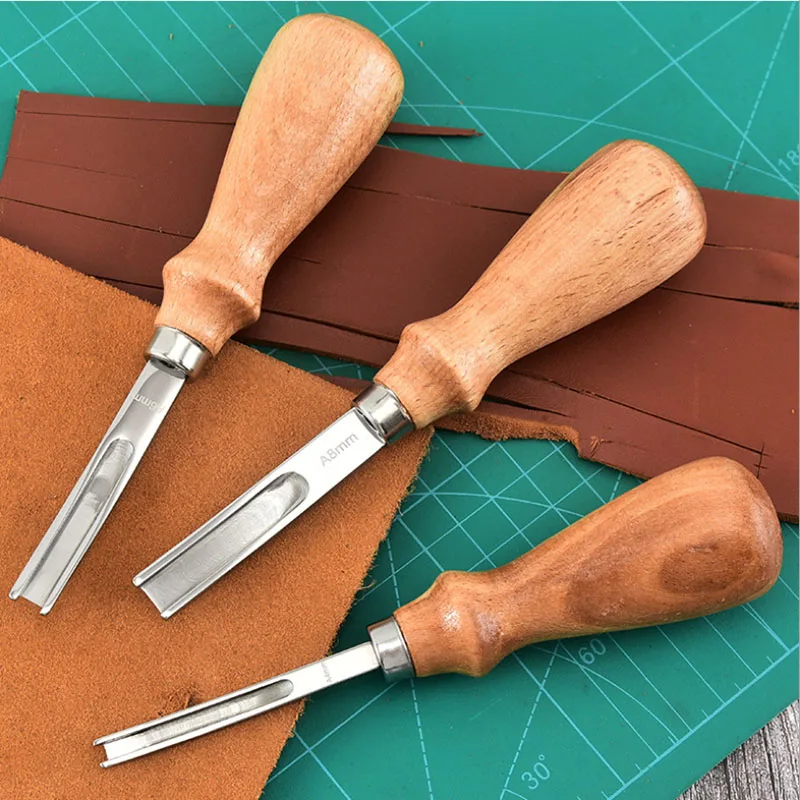A4mm A6mm A8mm DIY Leather Craft Edge Beveler Skiving Beveling Knife Cutting Hand Craft Tool with Wood Handle Practical
A4mm A6mm A8mm DIY Leather Craft Edge Beveler Skiving Beveling Knife Cutting Hand Craft Tool with Wood Handle Practical