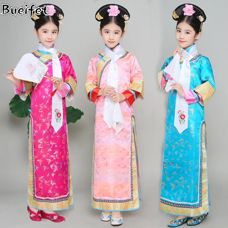 Chinese Ancient Princess Costume for Girl Children The Qing Dynasty Classic Court Hanfu Dress for Cosplay Stage Performance
Chinese Ancient Princess Costume for Girl Children The Qing Dynasty Classic Court Hanfu Dress for Cosplay Stage Performance