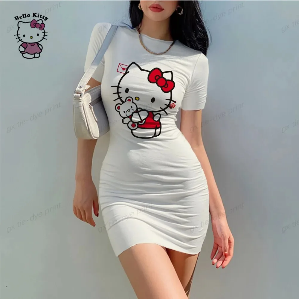 Mini Dresses Women Summer Hello Kitty Print Skinny Office Dress Short Sleeve Bandage Bodycon Party Beach Dress Vestidos Robes
Mini Dresses Women Summer Hello Kitty Print Skinny Office Dress Short Sleeve Bandage Bodycon Party Beach Dress Vestidos Robes
