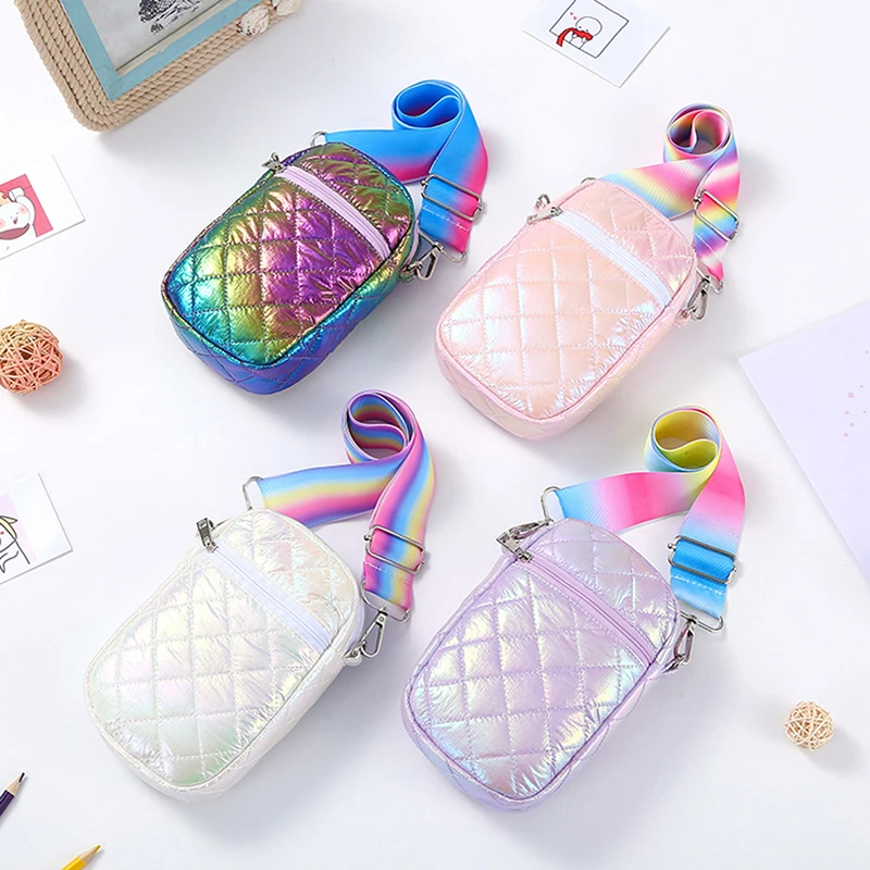 Cute Girls Gradient Phone Case Wallet Women Laser Fancy Mini Coin Purse Rainbow Color Strap Children Teens Sling Crossbody Bags
Cute Girls Gradient Phone Case Wallet Women Laser Fancy Mini Coin Purse Rainbow Color Strap Children Teens Sling Crossbody Bags