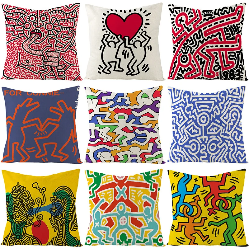 Art Street Doodle Linen Pillowcase Cartoon Hand Painted Love Cushion Cover Decorative Pillows for Bed Home Decor 40x40 45x45
Art Street Doodle Linen Pillowcase Cartoon Hand Painted Love Cushion Cover Decorative Pillows for Bed Home Decor 40x40 45x45