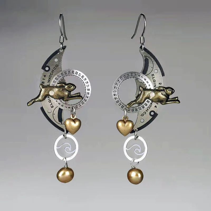 Personalized Fashion Mechanical Punk Rabbit Earrings Unisex Hip-hop Punk Earrings Earrings Banquet Jewelry Accessories Gifts
Personalized Fashion Mechanical Punk Rabbit Earrings Unisex Hip-hop Punk Earrings Earrings Banquet Jewelry Accessories Gifts