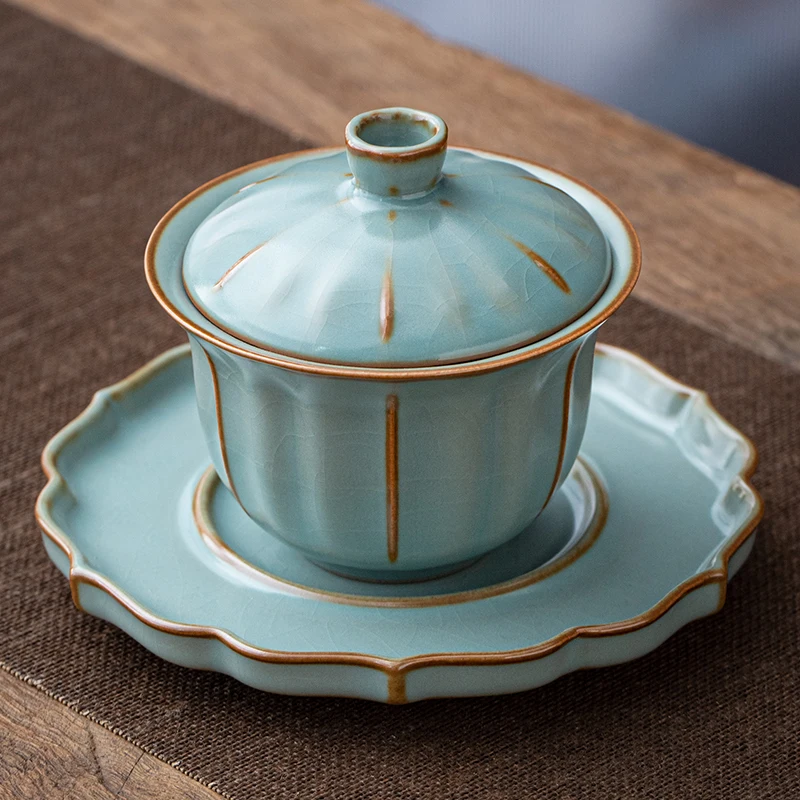 Чайная посуда Gaiwan Chawan набор из чаши для супа китайские кружки кунг-фу фарфоровая