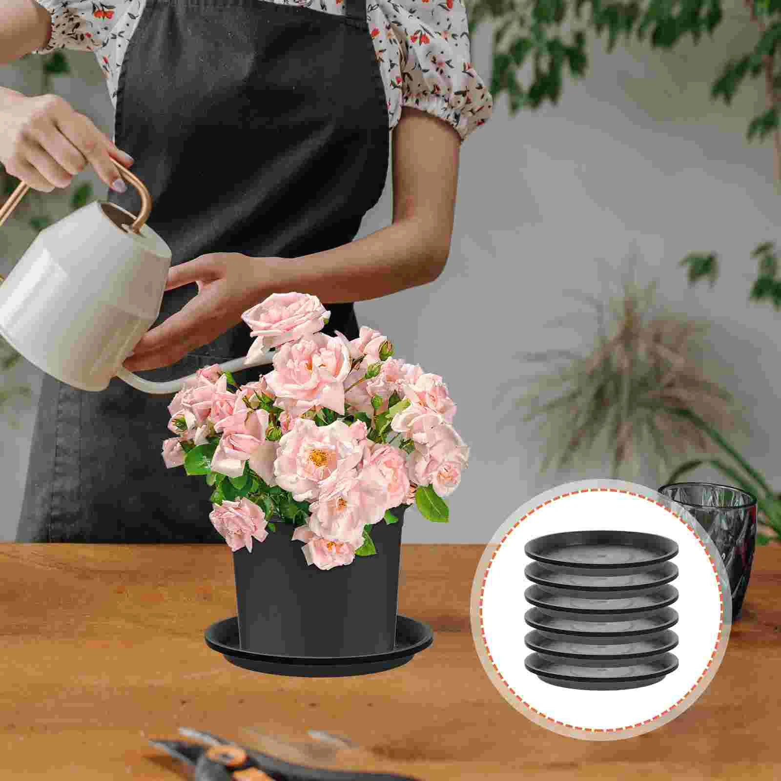 Trays Pot Tray Drip Saucer Flower Saucers Round Waterpots Plantergardenflowerpot Bottom Gardening Drainage Container Large 
Trays Pot Tray Drip Saucer Flower Saucers Round Waterpots Plantergardenflowerpot Bottom Gardening Drainage Container Large