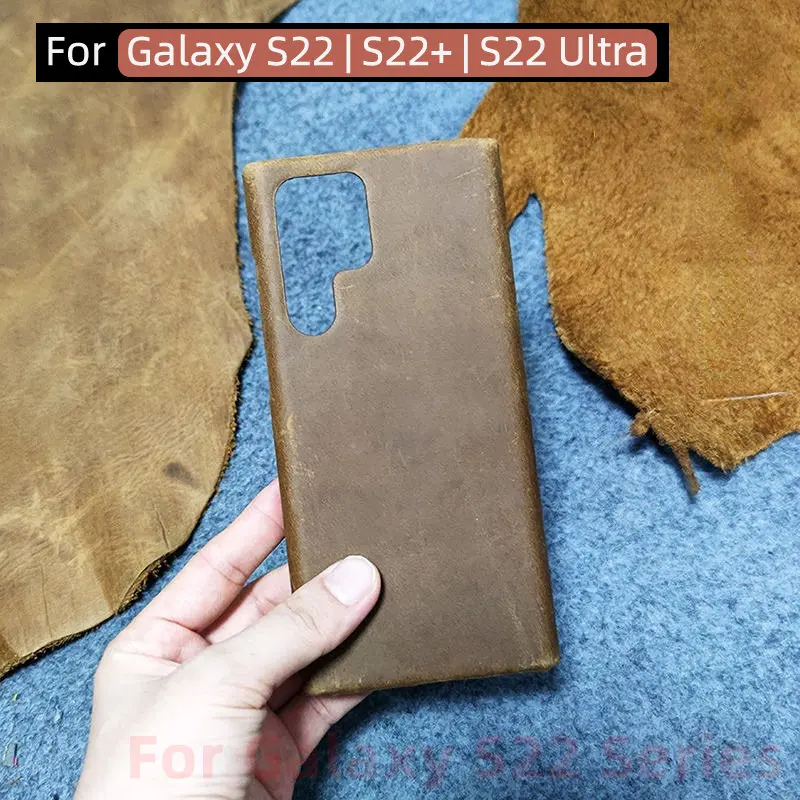 Роскошный чехол ручной работы из первого слоя воловьей кожи для телефона Samsung Galaxy S22/S22plus/S22 Ультра чехол в ретро деловом стиле 
Роскошный чехол ручной работы из первого слоя воловьей кожи для телефона Samsung Galaxy S22/S22plus/S22 Ультра чехол в ретро деловом стиле