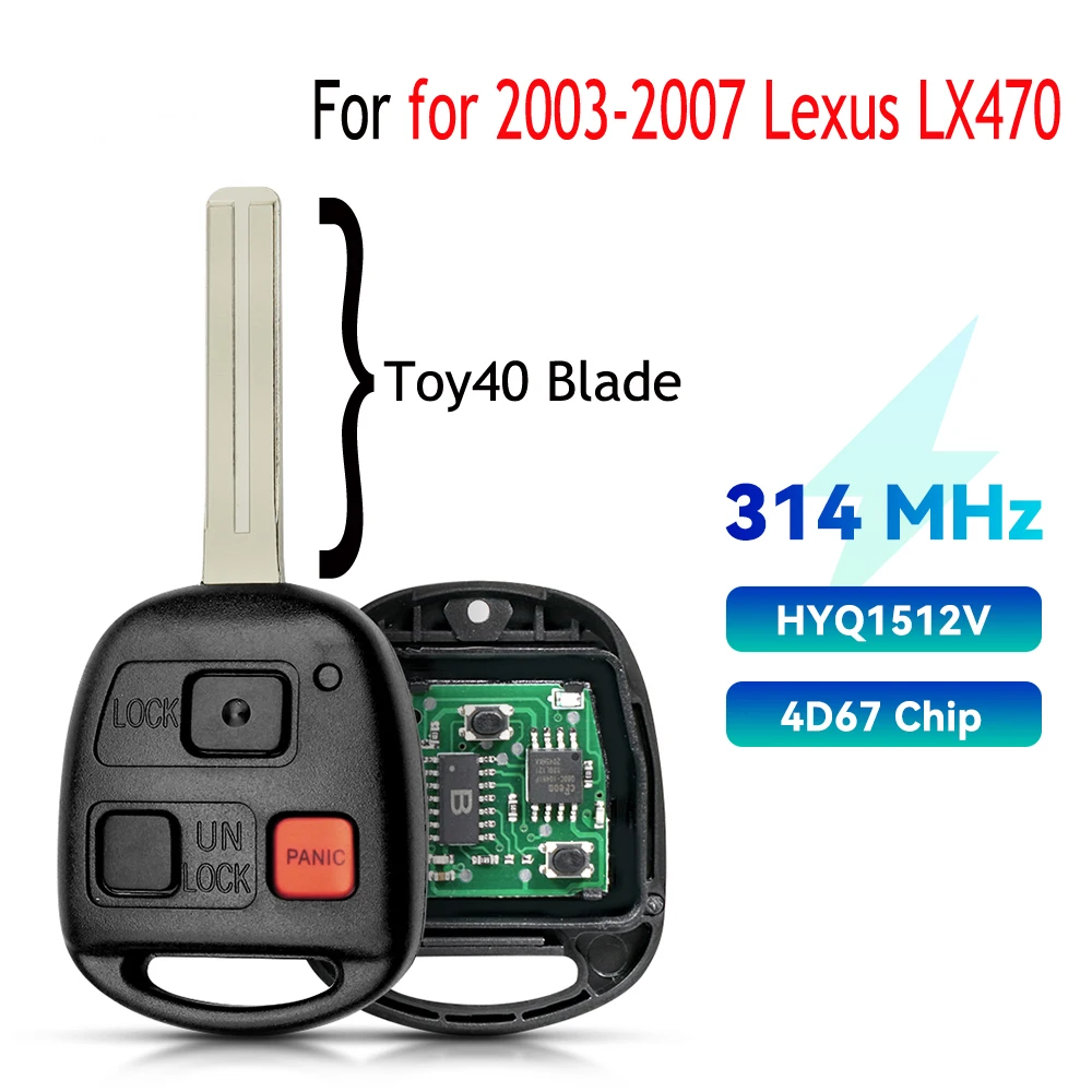 KEYYOU дистанционный ключ от автомобиля 315 МГц 4C чип HYQ1512V для Toyota Land Cruiser 1998 1999 2000 2001 2002 89070-60090 TOY43 лезвие 
KEYYOU дистанционный ключ от автомобиля 315 МГц 4C чип HYQ1512V для Toyota Land Cruiser 1998 1999 2000 2001 2002 89070-60090 TOY43 лезвие