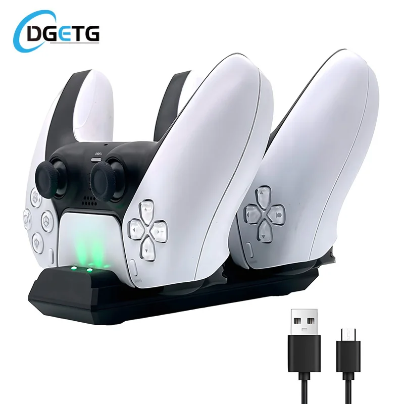 Dual Fast Charger Dock Controller for PS5 USB Type-C Dock Charging Stand Charging Station Gaming Accessories LED Indicator
Dual Fast Charger Dock Controller for PS5 USB Type-C Dock Charging Stand Charging Station Gaming Accessories LED Indicator