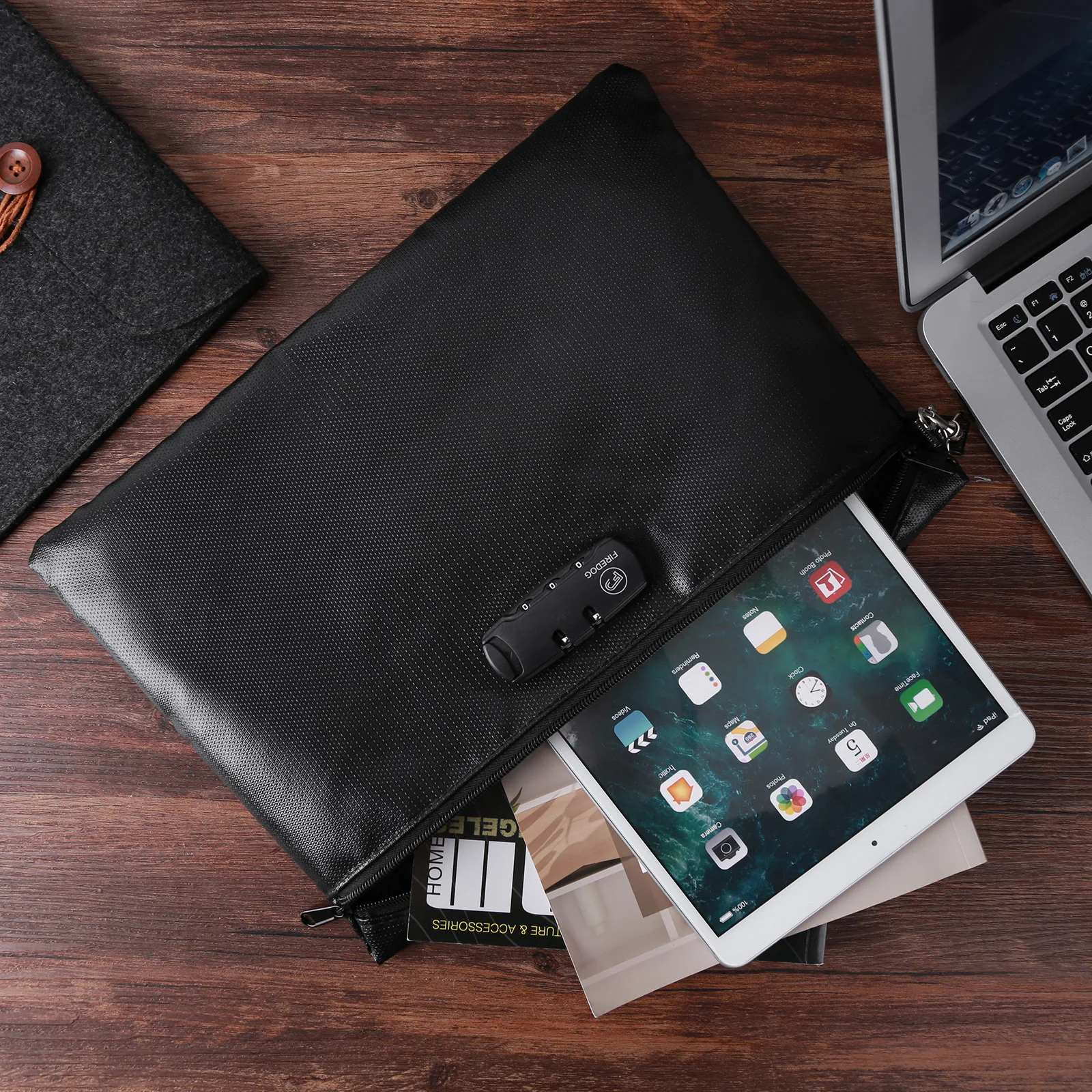 Fireproof Document Bag Safe Storage Pouch with Zipper Case Waterproof Money Bags File Envelope Holder for Home Office Business
Fireproof Document Bag Safe Storage Pouch with Zipper Case Waterproof Money Bags File Envelope Holder for Home Office Business