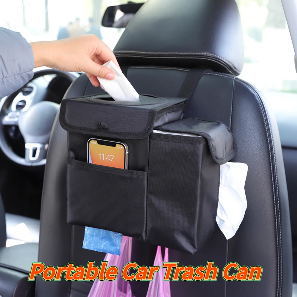 Portable Car Trash Can Multifunctional Hanging Waterproof Trash Organizer Bag with Storage Pocket Folding Trash Bin Universal
Portable Car Trash Can Multifunctional Hanging Waterproof Trash Organizer Bag with Storage Pocket Folding Trash Bin Universal