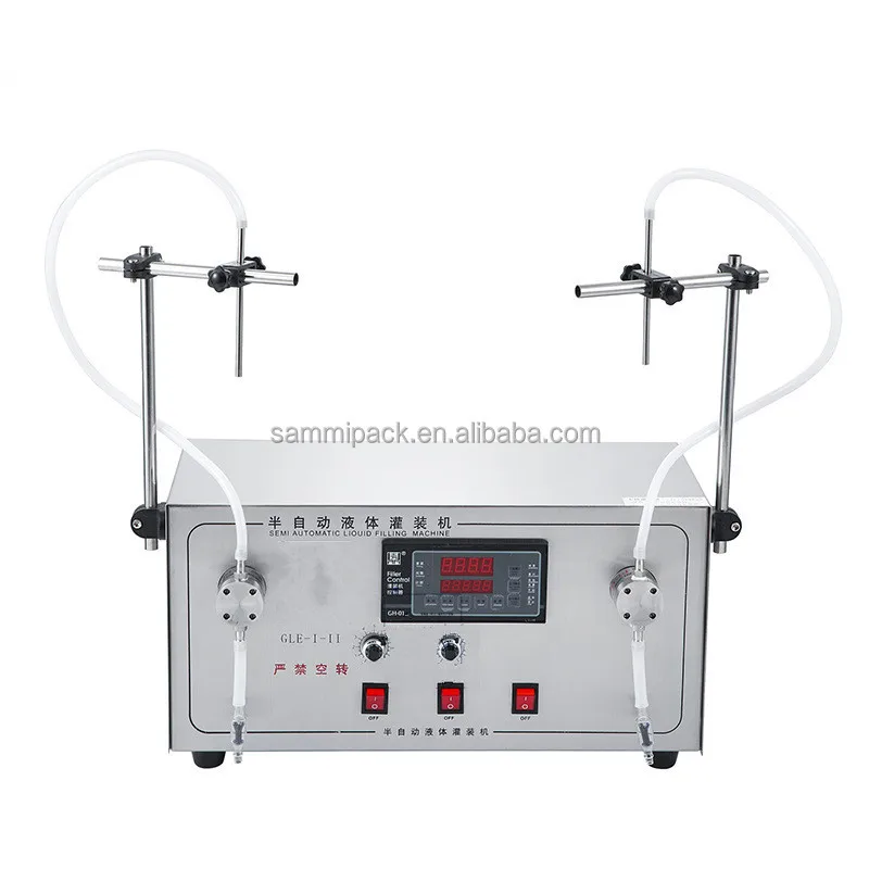 2-500ML PET Plastic Glass Bottle Liquid Filler 2 Heads Semi Automatic Filling Machine
2-500ML PET Plastic Glass Bottle Liquid Filler 2 Heads Semi Automatic Filling Machine