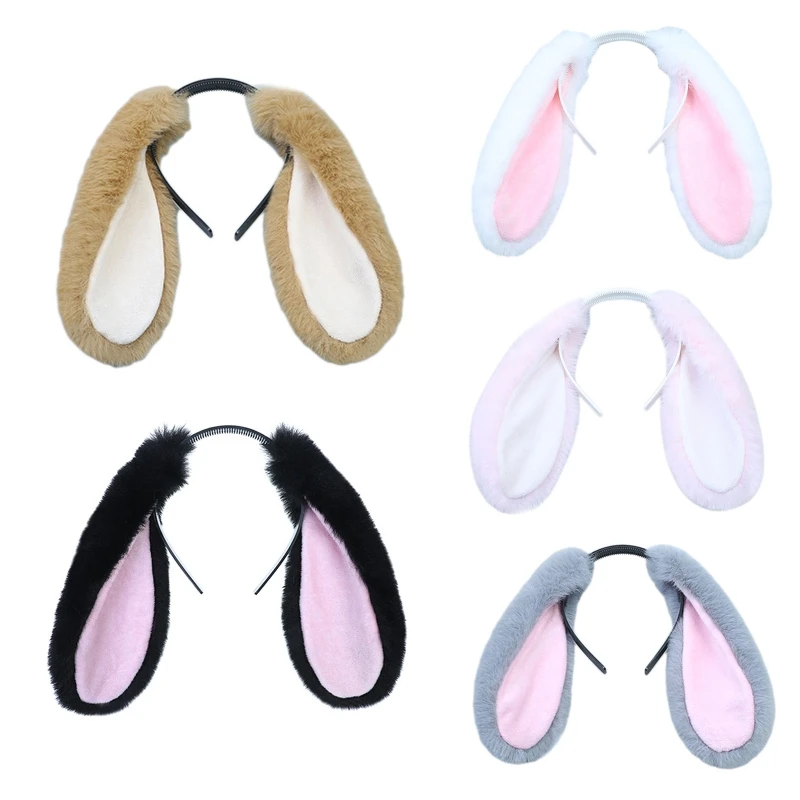 L93F Animal Ears Headband Plush Long Rabbit Ears Hair Hoop Hair Accessories for DAILY
L93F Animal Ears Headband Plush Long Rabbit Ears Hair Hoop Hair Accessories for DAILY