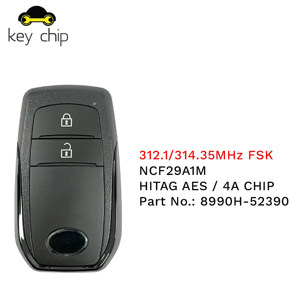 2561 Смарт-ключ для Toyota Corolla 2018+ 8990H-52390 Yaris 2020+ 312,1/314,35 МГц FSK 433/434 МГц FSK 4A ЧИП B3H2K2R 8990H-K0050
2561 Смарт-ключ для Toyota Corolla 2018+ 8990H-52390 Yaris 2020+ 312,1/314,35 МГц FSK 433/434 МГц FSK 4A ЧИП B3H2K2R 8990H-K0050