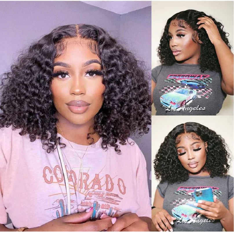 Haever Malaysian 13xT Kinky Curly Bob Wig Remy Human Hair Lace Front Wigs Pre Plucked With Boby 4x4 Short Bob Human Hair Wigs
Haever Malaysian 13xT Kinky Curly Bob Wig Remy Human Hair Lace Front Wigs Pre Plucked With Boby 4x4 Short Bob Human Hair Wigs