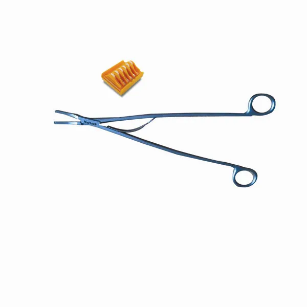 L size 9 or 30 degree Wire-electrode cutting Curved open surgery hemoclip hemolok applier/Haemostatic hem-o-lok clip applicator
L size 9 or 30 degree Wire-electrode cutting Curved open surgery hemoclip hemolok applier/Haemostatic hem-o-lok clip applicator