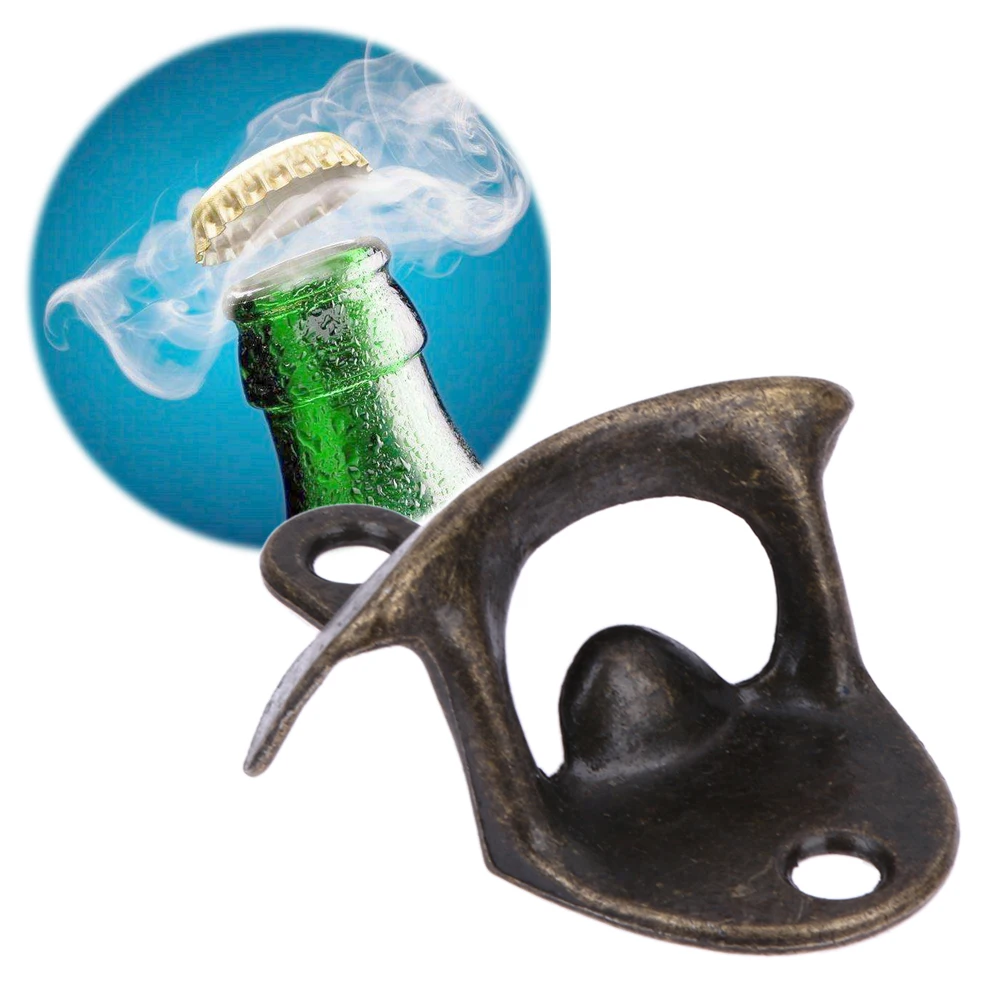 Beer Wine Beverage Opener Retro Bronze Wall Mounted Stainless Steel Glass Bottle Opener Shower Wedding Corkscrew Decoration
Beer Wine Beverage Opener Retro Bronze Wall Mounted Stainless Steel Glass Bottle Opener Shower Wedding Corkscrew Decoration