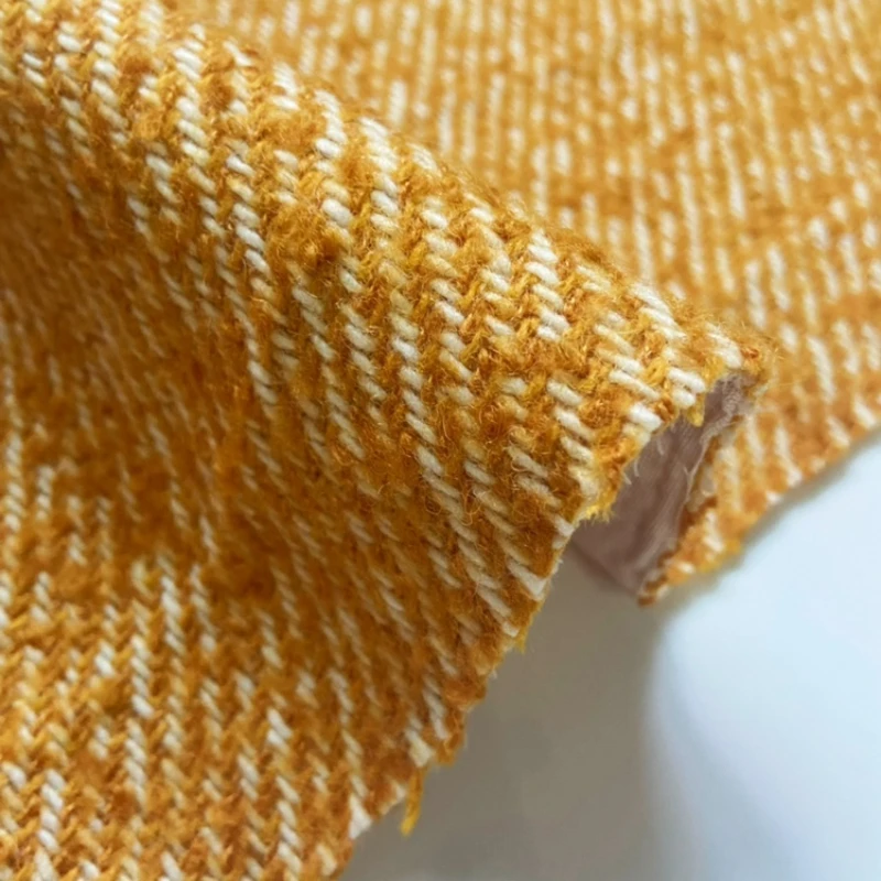 Composite Yellow and White Coarse Textile Wool Lining New Thickened Coat Lining-Free Clothing Fabric
Composite Yellow and White Coarse Textile Wool Lining New Thickened Coat Lining-Free Clothing Fabric