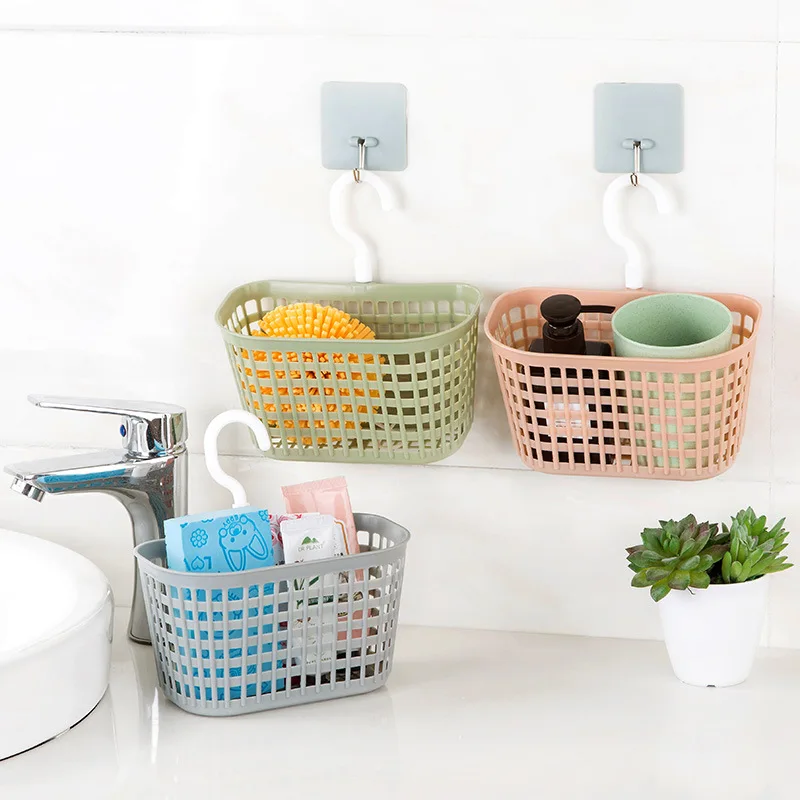 

Household Sundries Hanging Basket Storage Drain Bag Basket Bath Storage Sink Holder Soap Holder Kitchen Bathroom Organizer
