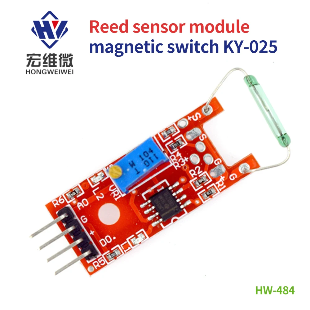 

KY-025 Reed Sensor Module Magnetron Module Large Magnetic Reed Switch MagSwitch for Arduino 37 In 1 Kit Electronics Accessories
