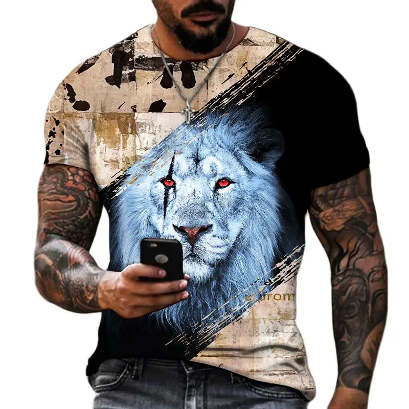 Summer Trendy Versatile Lion Graphic T-Shirt For Men 2022 Fashion Streetwear All-Matched High Quality TShirts Short Sleeves Tees
Summer Trendy Versatile Lion Graphic T-Shirt For Men 2022 Fashion Streetwear All-Matched High Quality TShirts Short Sleeves Tees