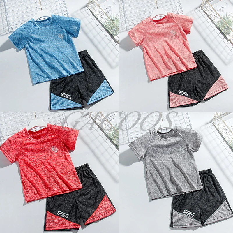 Спортивный костюм для мальчиков и девочек, Повседневный дышащий комплект из двух предметов, шорты с коротким рукавом, спортивный костюм, на ...
Спортивный костюм для мальчиков и девочек, Повседневный дышащий комплект из двух предметов, шорты с коротким рукавом, спортивный костюм, на ...