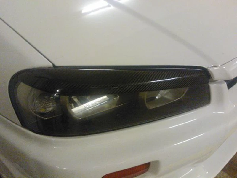 

Fit For Carbon Fiber 99-04 Skyline R34 GTS GTT GTR Trims Headlights Eyebrows Eyelids