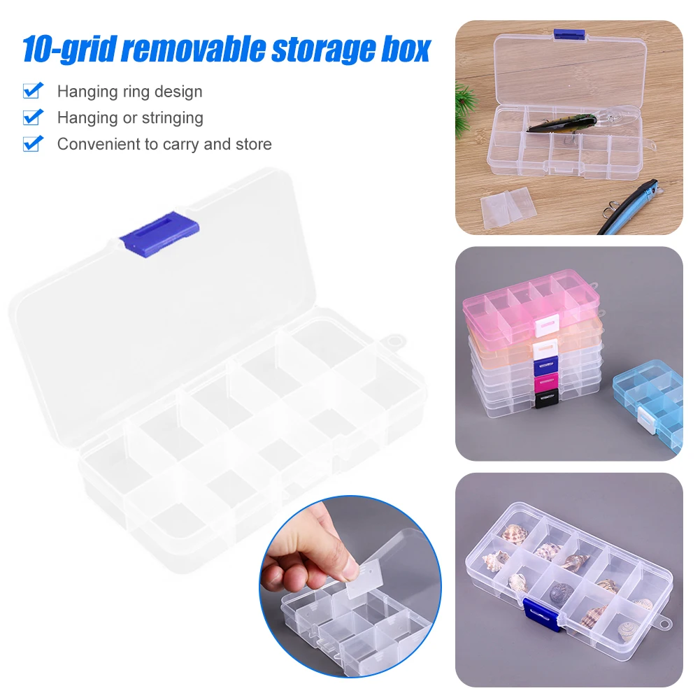 Portbale 10 Compartments Removable Transparent Square Storage Box Bait Hook Box Bait Fish Accessories Flying Fishing Tackle Box
Portbale 10 Compartments Removable Transparent Square Storage Box Bait Hook Box Bait Fish Accessories Flying Fishing Tackle Box