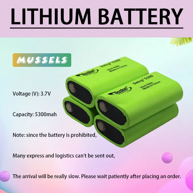 100% Original Lithium Battery BOSTON SWING 5300mAh Low Temperature Fuel Cell 3.7v 13A Discharge
100% Original Lithium Battery BOSTON SWING 5300mAh Low Temperature Fuel Cell 3.7v 13A Discharge