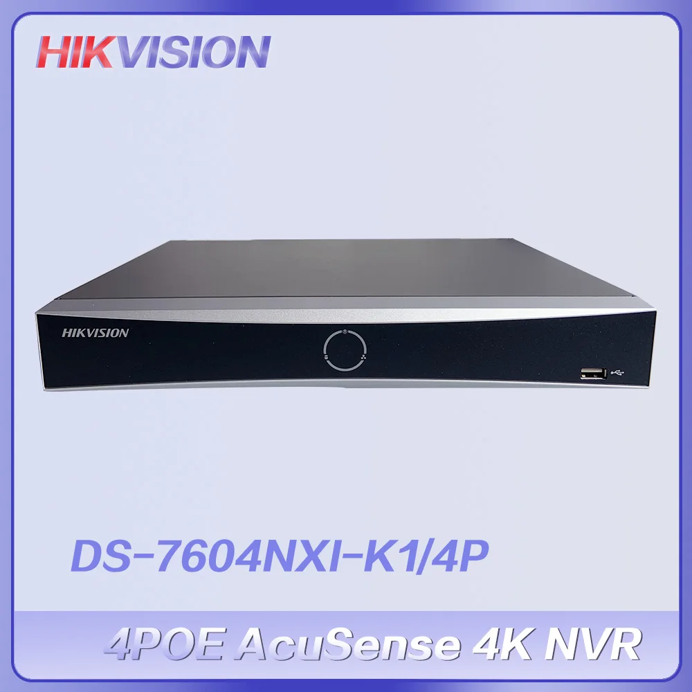Hikvision NVR 4 ch 4PoE 1U AcuSense DS-7604NXI-K1/4P 4K Network Video Recorder
Hikvision NVR 4 ch 4PoE 1U AcuSense DS-7604NXI-K1/4P 4K Network Video Recorder